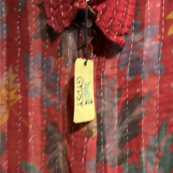 NWT Multicolor Boho Dress/Shirt - Picture 3 of 13